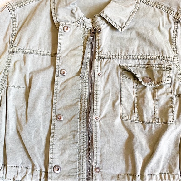 Anthropologie Marrakech Green Geneva Anorak Utility Field Jacket Green, Small - Picture 4 of 10